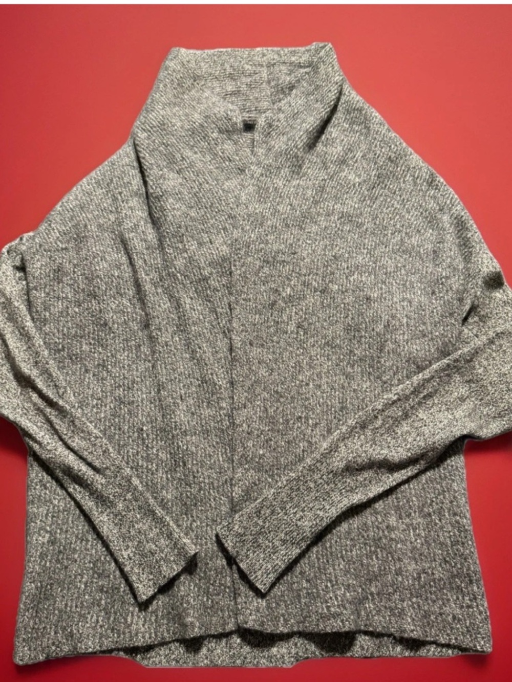 White + Warren Cashmere Wool Open Poncho Cardigan Wrap Women’s Small